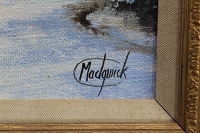 Lot 1102 - *Clive Madgwick oil on canvas, back of house, Layham