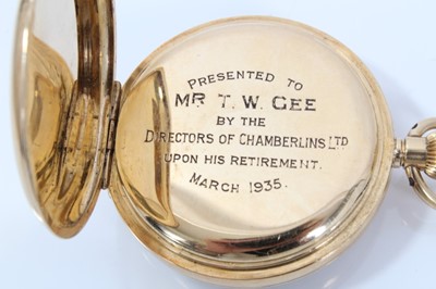 Lot 560 - Omega 18ct gold pocket watch