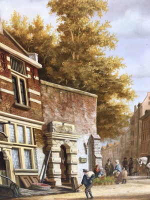 Lot 21 - R Smelt Dutch style oil on panel