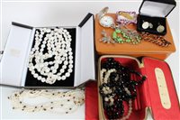 Lot 3397 - Freshwater cultured pearl necklaces, 'French...