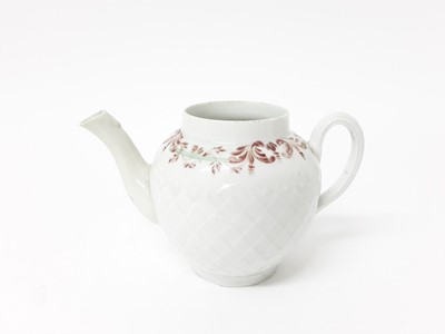 Lot 180 - A Bristol pinecone moulded small teapot, circa 1775