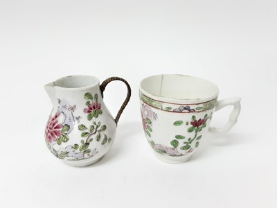 Lot 221 - An early Bow coffee can plus Bow jug