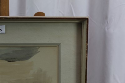 Lot 1105 - *Rowland Suddaby (1912-1972) watercolour - Flood Water on The Stour, signed p