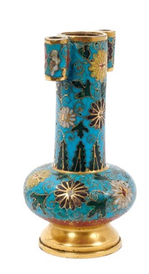 Lot 870 - Rare Chinese Ming Dynasty cloisonné enamel arrow vase, 15th / 16th century