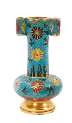 Lot 870 - Rare Chinese Ming Dynasty cloisonné enamel arrow vase, 15th / 16th century