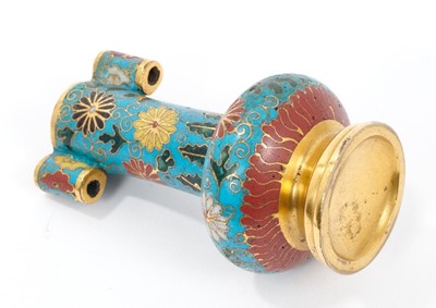 Lot 870 - Rare Chinese Ming Dynasty cloisonné enamel arrow vase, 15th / 16th century