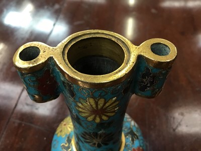 Lot 870 - Rare Chinese Ming Dynasty cloisonné enamel arrow vase, 15th / 16th century