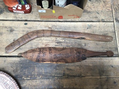 Lot 53 - Two Aboriginal carvings