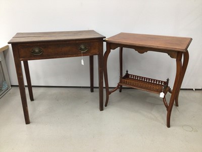 Lot 97 - Early 19th century elm side table with single...