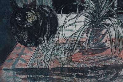 Lot 1098 - *Richard Bawden (b.1936) signed limited edition etching and aquatint - Spider Plant, 32/75, in glazed frame, 50cm x 66cm