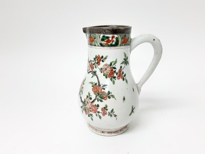 Lot 187 - Chinese famille verte porcelain jug