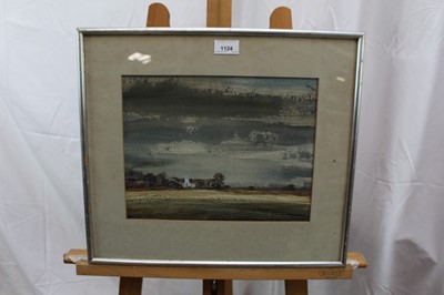 Lot 1124 - *Cavendish Morton (1911-2015) ink and watercolour - Sudbourne Church, signed and dated '71, in glazed frame, 24cm x 31cm