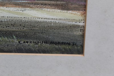 Lot 1124 - *Cavendish Morton (1911-2015) ink and watercolour - Sudbourne Church, signed and dated '71, in glazed frame, 24cm x 31cm