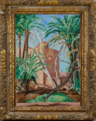 Lot 1265 - James Wyllie, contemporary, oil on canvas - A Ruined Kasbah, signed, titled and further signed verso, 72cm x 53cm, in gilt frame 
Exhibited: Royal Academy Exhibition 1970