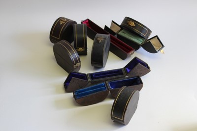 Lot 538 - Ten Victorian jewellery boxes for bangles