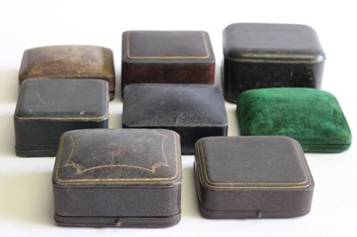 Lot 539 - Eight Victorian and Edwardian jewellery boxes for bangles