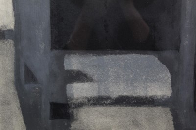 Lot 1182 - Ron Sims (1944-2014) silkscreen, Moonlit Elephant Forms, signed 1/1 glazed frame, 43cm x 42cm