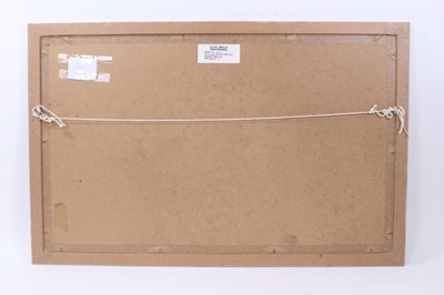 Lot 1183 - Ron Sims (1944-2014) silkscreen, Uzés Street Balls, Provence, signed 1/13 glazed frame, 32cm x 61cm