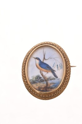 Lot 543 - Kingfisher brooch