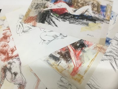 Lot 182 - Peter Collins (1923-2001) folio of unframed erotic and nude life drawings. Approximately 27