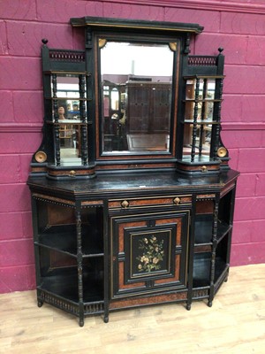 Lot 334 - Victorian aesthetic period ebonised chiffonier