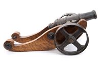 Lot 54 - 19th century signaling cannon with tapered...