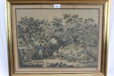 Lot 1041 - A set of four 19th century hand coloured aquatints after George Morland, Snipe, Duck, Pheasant and Partridge Shooting, in glazed frames