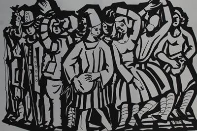Lot 260 - Puncinello by Victorio Piscopo (1913-2004) numbered edition of 475, with 18 lithographs