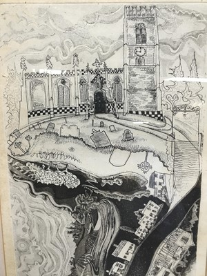 Lot 152 - Glyn Thomas (b. 1946) etching Kersey