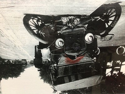 Lot 235 - Colin Self (b.1941) print and mixed media, The arrival of Mickey Mouse