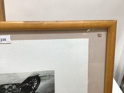 Lot 235 - Colin Self (b.1941) print and mixed media, The arrival of Mickey Mouse