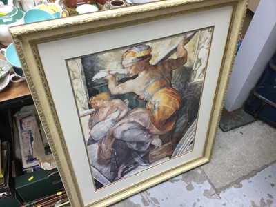 Lot 301 - Group of assorted decorative prints in frames (qty)