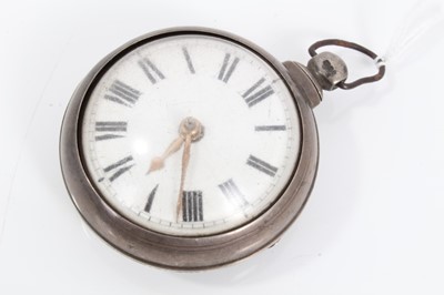 Lot 45 - Victorian silver pair cased Colchester pocket watch