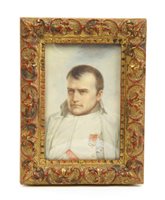 Lot 6 - Attributed to P. Petrowski, miniature on ivory...