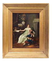 Lot 9 - Graham, 19th century oil on panel - charming...