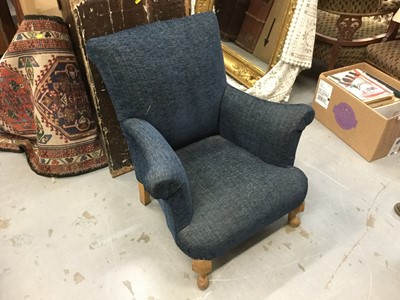 Lot 903 - 1960s easy chair in blue upholstery