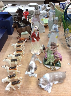Lot 460 - Beswick, Nao and other figures and animal ornaments