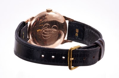 Lot 705 - 1950s gentlemen’s Longines gold wristwatch