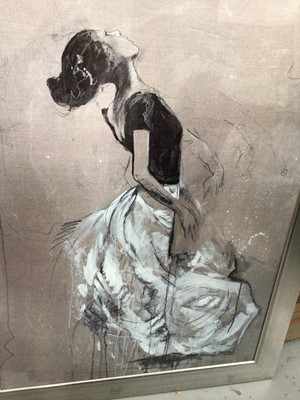 Lot 556 - Pair of large prints of ballet dancers