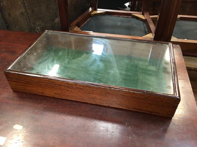 Lot 113 - Glass topped mahogany display case