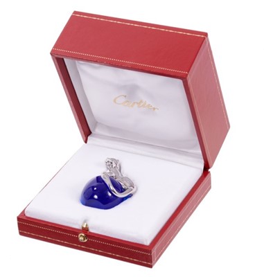Lot 632 - Cartier Leopard on Ball figure in box