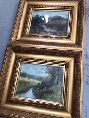 Lot 504 - Assorted pictures and prints, including portrait miniatures, seascapes, etc