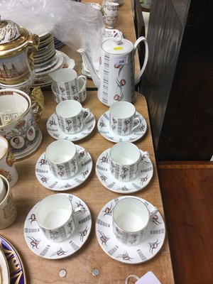 Lot 308 - Royal Grafton Valencia pattern six place teaset