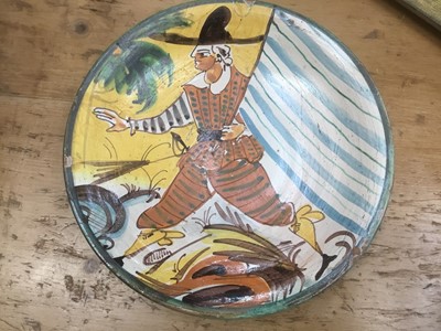 Lot 191 - Antique Continental tin glazed dish
