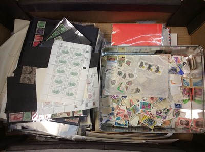 Lot 438 - Collection of GB and world stamps, mostly loose (1 box)