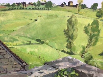 Lot 159 - John Andrew Bawtree (b 1952) oil on board, landscape