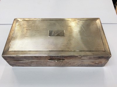 Lot 710 - Silver cigarette box