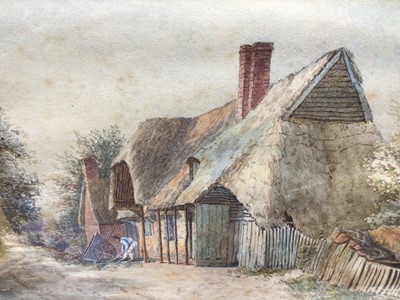 Lot 308 - H. Masters, pair of late Victorian watercolours - rural landscapes, signed, 17cm x 24cm, in glazed gilt frames