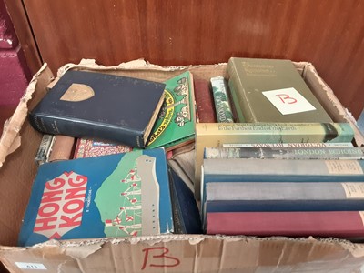 Lot 613 - One box of old books to include travel guides and local interest