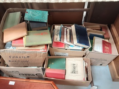 Lot 614 - Nine boxes of mixed books (19th century and later)